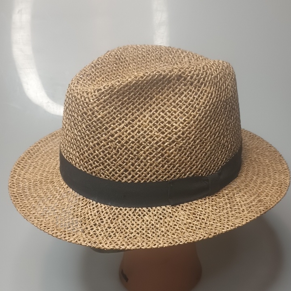 Vintage Park Royal Straw Fedora Hat Size XL 7 1/2- 7 5/8.